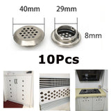 Max Cabinet Air Vents Cover Stainless Steel Round Vent Mesh Hole Louver 29mm