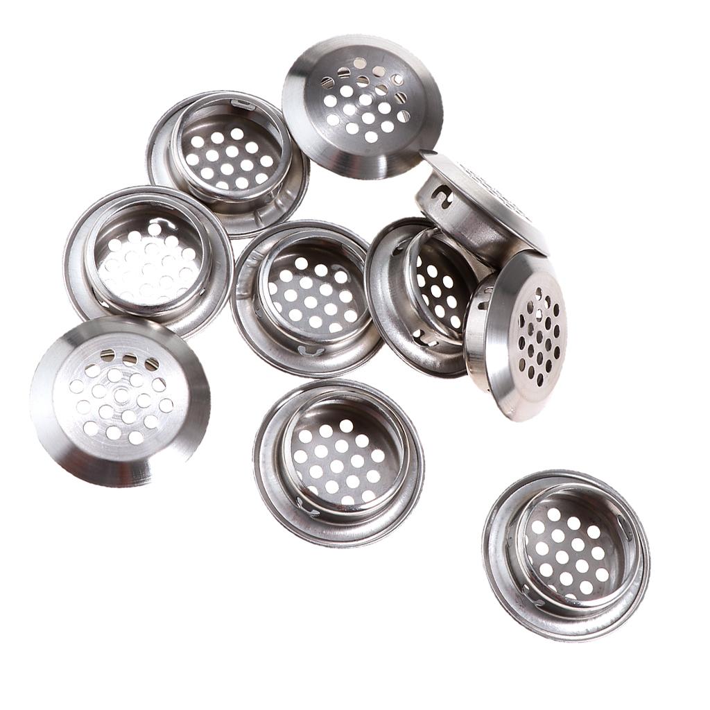 Max Cabinet Air Vents Cover Stainless Steel Round Vent Mesh Hole Louver 29mm