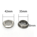 Max Cabinet Air Vents Cover Stainless Steel Round Vent Mesh Hole Louver 35mm