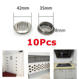 Max Cabinet Air Vents Cover Stainless Steel Round Vent Mesh Hole Louver 35mm