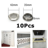 Max Cabinet Air Vents Cover Stainless Steel Round Vent Mesh Hole Louver 35mm