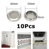 Max Maxb Cabinet Air Vents Cover Stainless Steel Round Vent Mesh Hole Louver 53mm