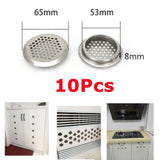 Max Maxb Cabinet Air Vents Cover Stainless Steel Round Vent Mesh Hole Louver 53mm