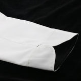 Max Unisex Chef's-Uniform Long Sleeve Double-Breasted Men Women Chef Coat White L