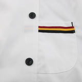 Max Unisex Chef's-Uniform Long Sleeve Double-Breasted Men Women Chef Coat White L
