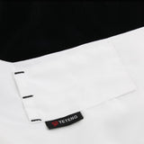 Max Unisex Chef's-Uniform Long Sleeve Double-Breasted Men Women Chef Coat White L