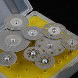 Max 10Pcs Diamond Cutting Discs Cut-off Wheel Set for Rotary Tool