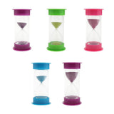 Max Plastic Hourglass Sand Glass Timer for Office Desktop Random Color 5 Min