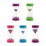 Max Plastic Hourglass Sand Glass Timer for Office Desktop Random Color 5 Min