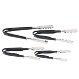 Max Stainless Steel Kitchen Grill Ice Tongs w/ Silicone Anti slip Handle 6 Inch