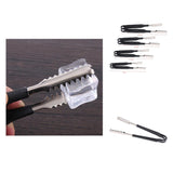 Max Stainless Steel Kitchen Grill Ice Tongs w/ Silicone Anti slip Handle 6 Inch