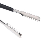 Max Stainless Steel Kitchen Grill Ice Tongs w/ Silicone Anti slip Handle 6 Inch