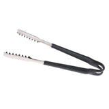 Max Stainless Steel Kitchen Grill Ice Tongs w/ Silicone Anti slip Handle 6 Inch