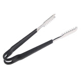 Max Stainless Steel Kitchen Grill Ice Tongs w/ Silicone Anti slip Handle 6 Inch