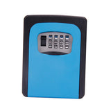 Max 4 Digit Combination Key Lock Box Wall Mount Safe Security Storage Case Blue