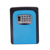 Max 4 Digit Combination Key Lock Box Wall Mount Safe Security Storage Case Blue