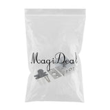 Maxbell Durable Keyless Stainless Steel Glass Door Lock Anti-theft Security Lock Silver