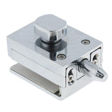 Maxbell Durable Keyless Stainless Steel Glass Door Lock Anti-theft Security Lock Silver