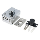 Maxbell Durable Keyless Stainless Steel Glass Door Lock Anti-theft Security Lock Silver