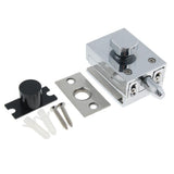 Maxbell Durable Keyless Stainless Steel Glass Door Lock Anti-theft Security Lock Silver