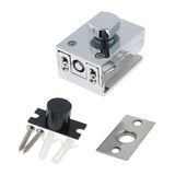 Maxbell Durable Keyless Stainless Steel Glass Door Lock Anti-theft Security Lock Silver