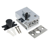 Maxbell Durable Keyless Stainless Steel Glass Door Lock Anti-theft Security Lock Silver