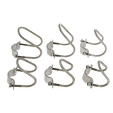 Maxbell 90 Pipe to Pipe Lock Clamp Holder Zinc Plated Iron, 1 to 1Inch