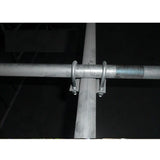 Maxbell 90 Pipe to Pipe Lock Clamp Holder Zinc Plated Iron, 1 to 1Inch