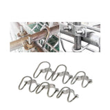 Maxbell 90 Pipe to Pipe Lock Clamp Holder Zinc Plated Iron, 1 to 1Inch