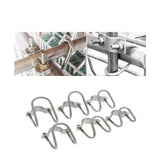 Maxbell 90 Pipe to Pipe Lock Clamp Holder Zinc Plated Iron, 1 to 1Inch