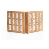 Max Solid Wood Ring Display Organizer Box Tray Holder Earrings Storage Case Black Velvet