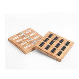 Max Solid Wood Ring Display Organizer Box Tray Holder Earrings Storage Case Black Velvet