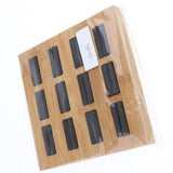 Max Solid Wood Ring Display Organizer Box Tray Holder Earrings Storage Case Black Velvet