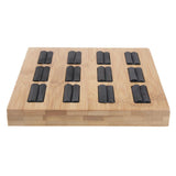 Max Solid Wood Ring Display Organizer Box Tray Holder Earrings Storage Case Black Velvet