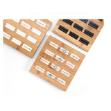 Max Solid Wood Ring Display Organizer Box Tray Holder Earrings Storage Case Black Velvet