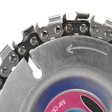 Max 4" Angle Grinder Disc and Chain Wood Carving 22 Tooth Fine Cut 5/8" Arbor