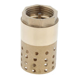 Maxbell Brass Foot Valve Check Valve with Holes Strainer Filter DN25