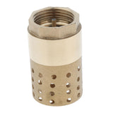 Maxbell Brass Foot Valve Check Valve with Holes Strainer Filter DN25