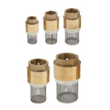 Maxbell Brass Foot Valve Mesh Check Valve with Strainer Filter DN20