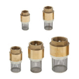 Maxbell Brass Foot Valve Mesh Check Valve with Strainer Filter DN20