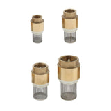 Maxbell Brass Foot Valve Mesh Check Valve with Strainer Filter DN20