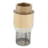 Maxbell Brass Foot Valve Mesh Check Valve with Strainer Filter DN20