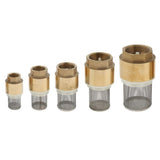 Maxbell Brass Foot Valve Mesh Check Valve with Strainer Filter DN20