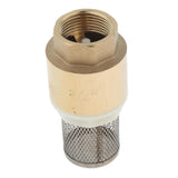 Maxbell Brass Foot Valve Mesh Check Valve with Strainer Filter DN20