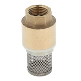 Maxbell Brass Foot Valve Mesh Check Valve with Strainer Filter DN15