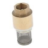 Maxbell Brass Foot Valve Mesh Check Valve with Strainer Filter DN15