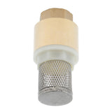 Maxbell Brass Foot Valve Mesh Check Valve with Strainer Filter DN15