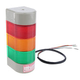 Maxbell 12V 3-Color Wall Mounted Emergency Warning Light Signal Beacon Lamp W/ Sound, industry level long working life