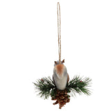 Max Artificial Squirrel Hanging Pendant For Home Christmas Xmas Party Dec Grey