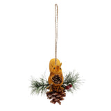 Max Artificial Squirrel Hanging Pendant For Home Christmas Xmas Party Dec Yellow